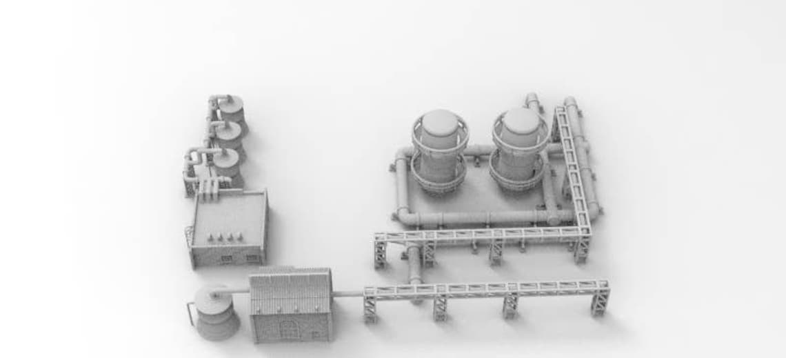 Gas Depot by WOW Buildings 3D Printable STL Immediate Etsy