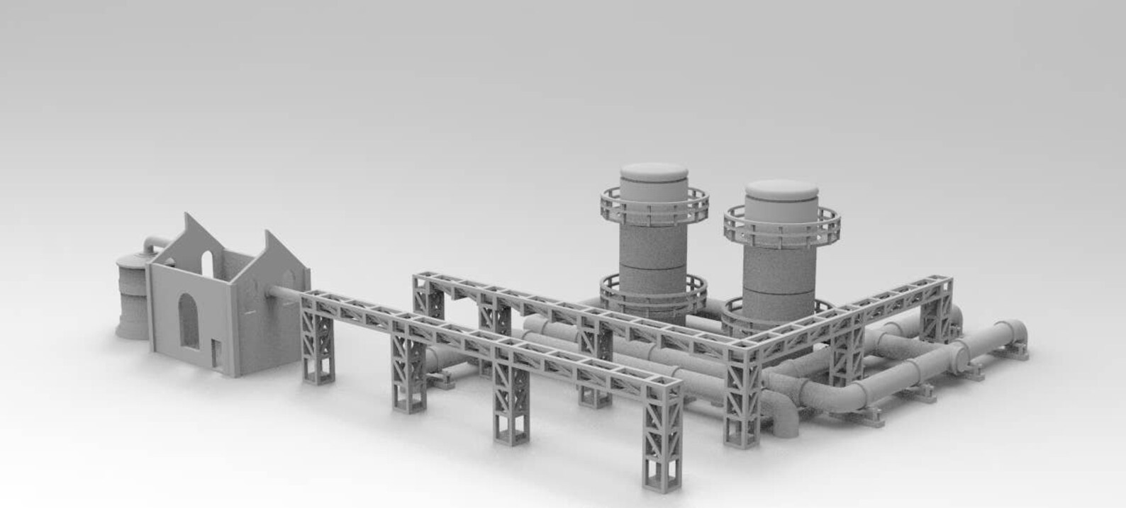 Gas Depot by WOW Buildings 3D Printable STL Immediate Etsy