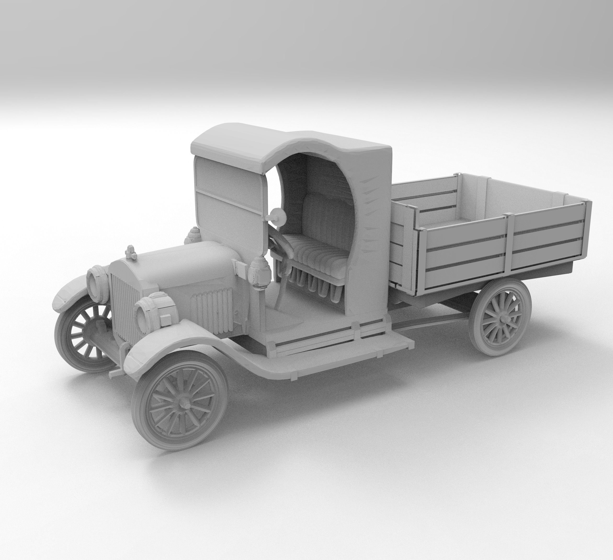 Model 3D Wooden 1:40 Scale Model Vehicle Truck Building Kits for