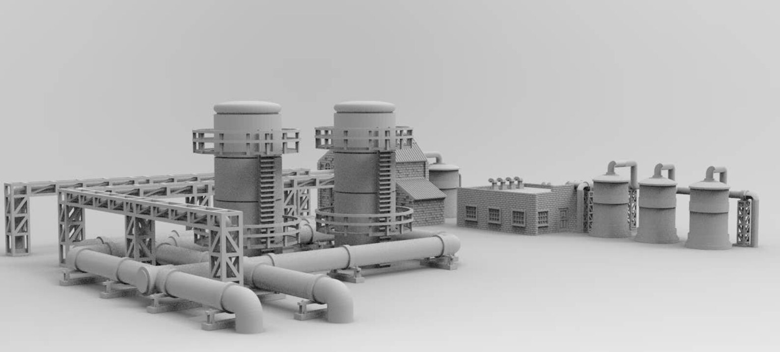 Gas Depot by WOW Buildings 3D Printable STL Immediate Etsy