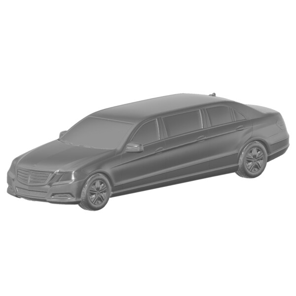 1/87 HO 2009 Mercedes Benz E class Limo Printed in Clear Resin