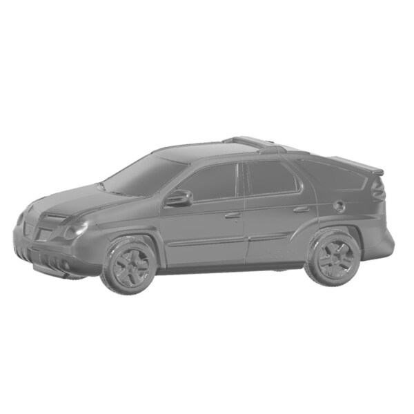 1/87 HO 2005 Pontiac Aztek Printed in Clear Resin