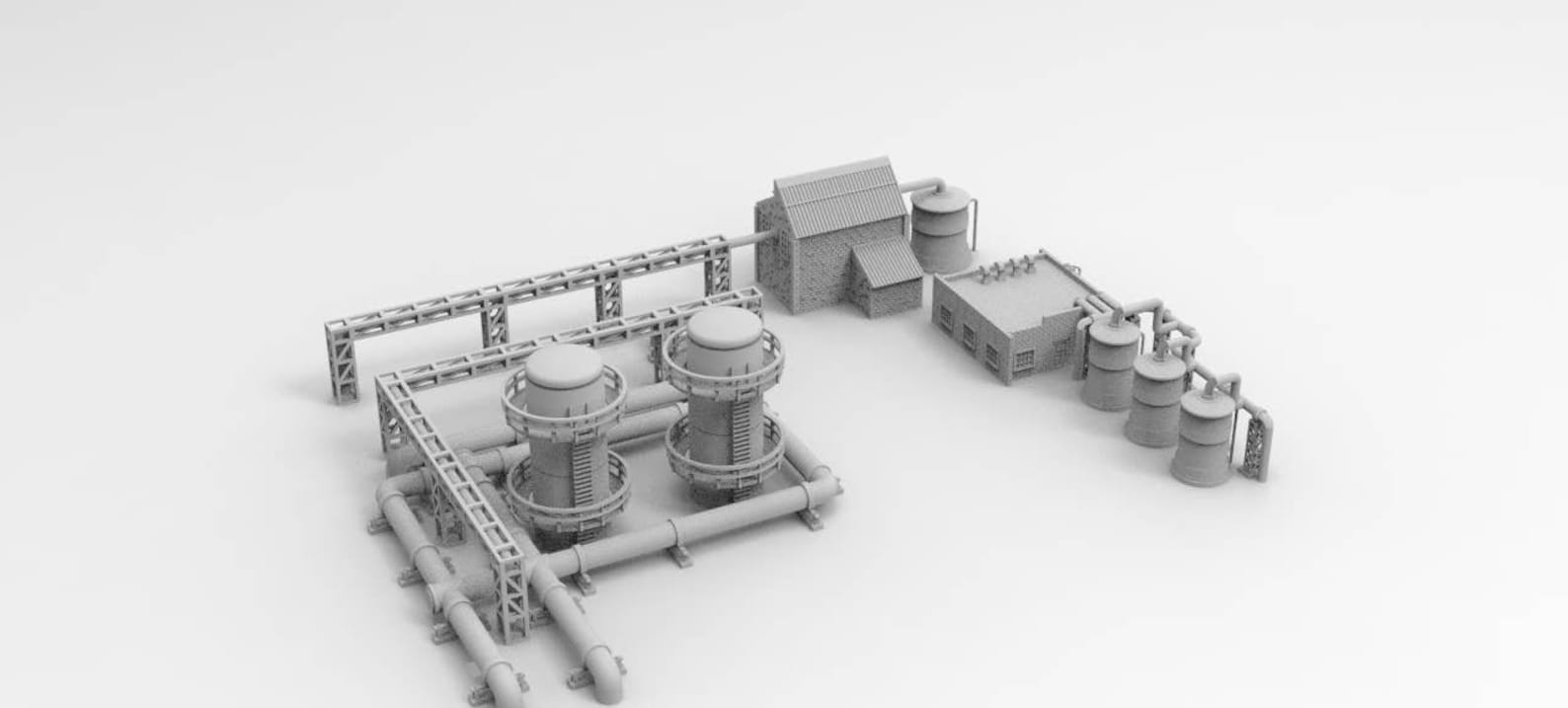 Gas Depot by WOW Buildings 3D Printable STL Immediate Etsy