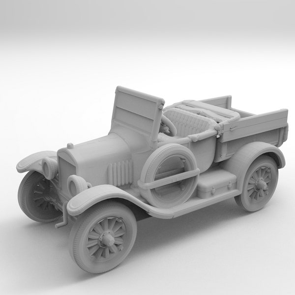 Ho Scale -1924 Model T Truck - Printed in Clear Resin - Unpainted