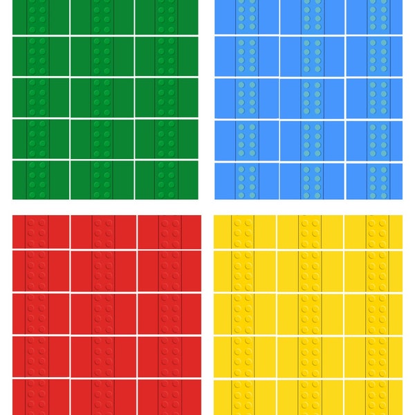 Building Block Mini Candy Bar Wrappers