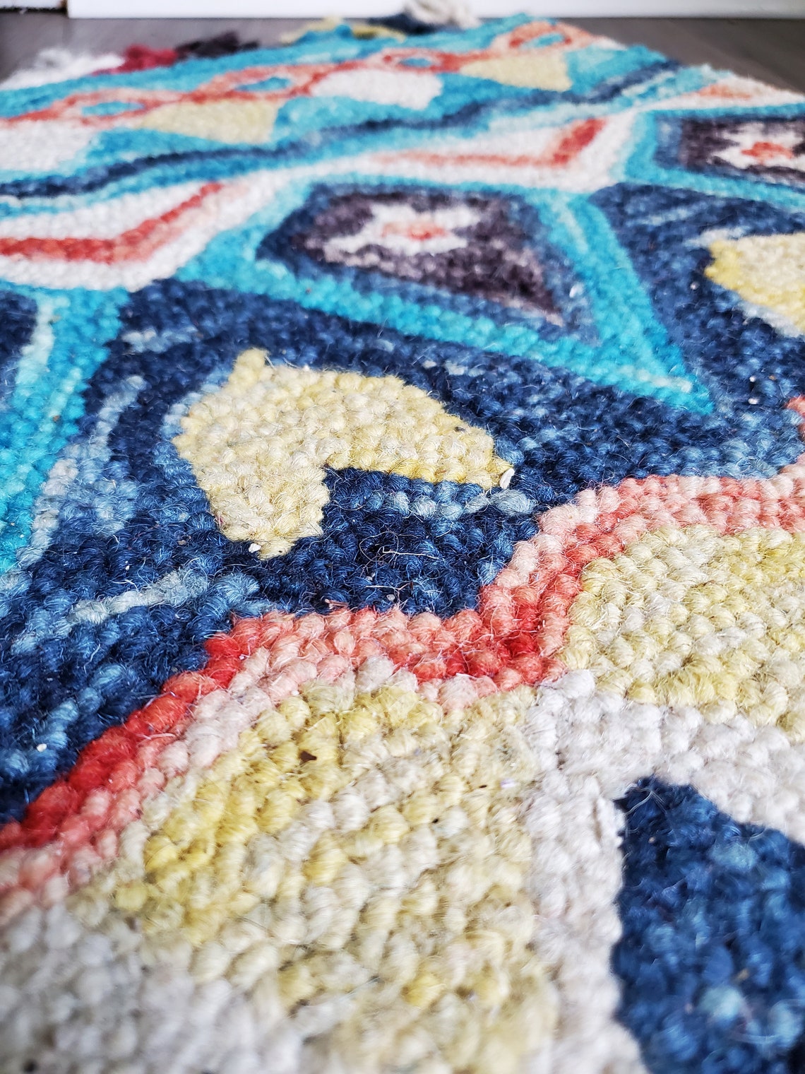 100 Wool Handloomed Area Rug Etsy