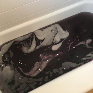 Obsidian Stardust Glitter Heart Bath Bombs, Featuring Eco Friendly Glitter Amber Romance Scent, Soothing/Softens Skin, Handmade, Vegan image 5