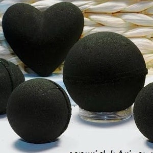 Obsidian Bath Bombs, Darker Than a Demon's Soul, Best Seller Vegan Bath Bomb, Soft Skin, Amazing Black Bathwater, From Arizona Blue image 7