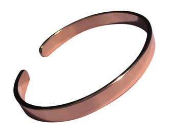 Non Magnetic Solid Copper Bracelet - Plain Narrow - with Gift Options - CCB-NMBB