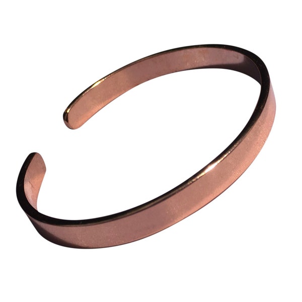 Non Magnetic Solid Copper Bracelet - Plain Narrow - with Gift Options - CCB-NMBB