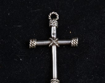 Sterling Vintage  Cross /Christian
