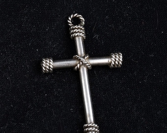 Sterling Vintage  Cross /Christian
