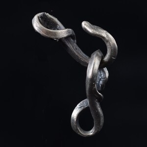 Snake Clasp by Robert Burkett / Sterling Silver Jewelers Clasp / Jewelry Designer / Collector / Design / Metal Jewelry / Hand Carved image 2
