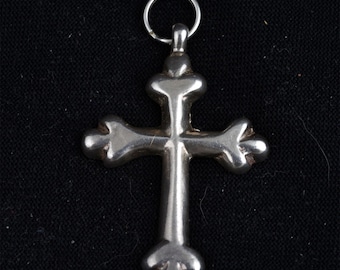Large Sterling Vintage Cross /Christian