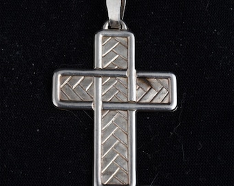 Sterling Vintage Italian Cross /Christian
