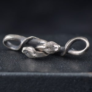 Snake Clasp by Robert Burkett / Sterling Silver Jewelers Clasp / Jewelry Designer / Collector / Design / Metal Jewelry / Hand Carved image 4