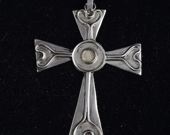 Large Sterling Vintage Cross from  Mexico /Tasco/Christian