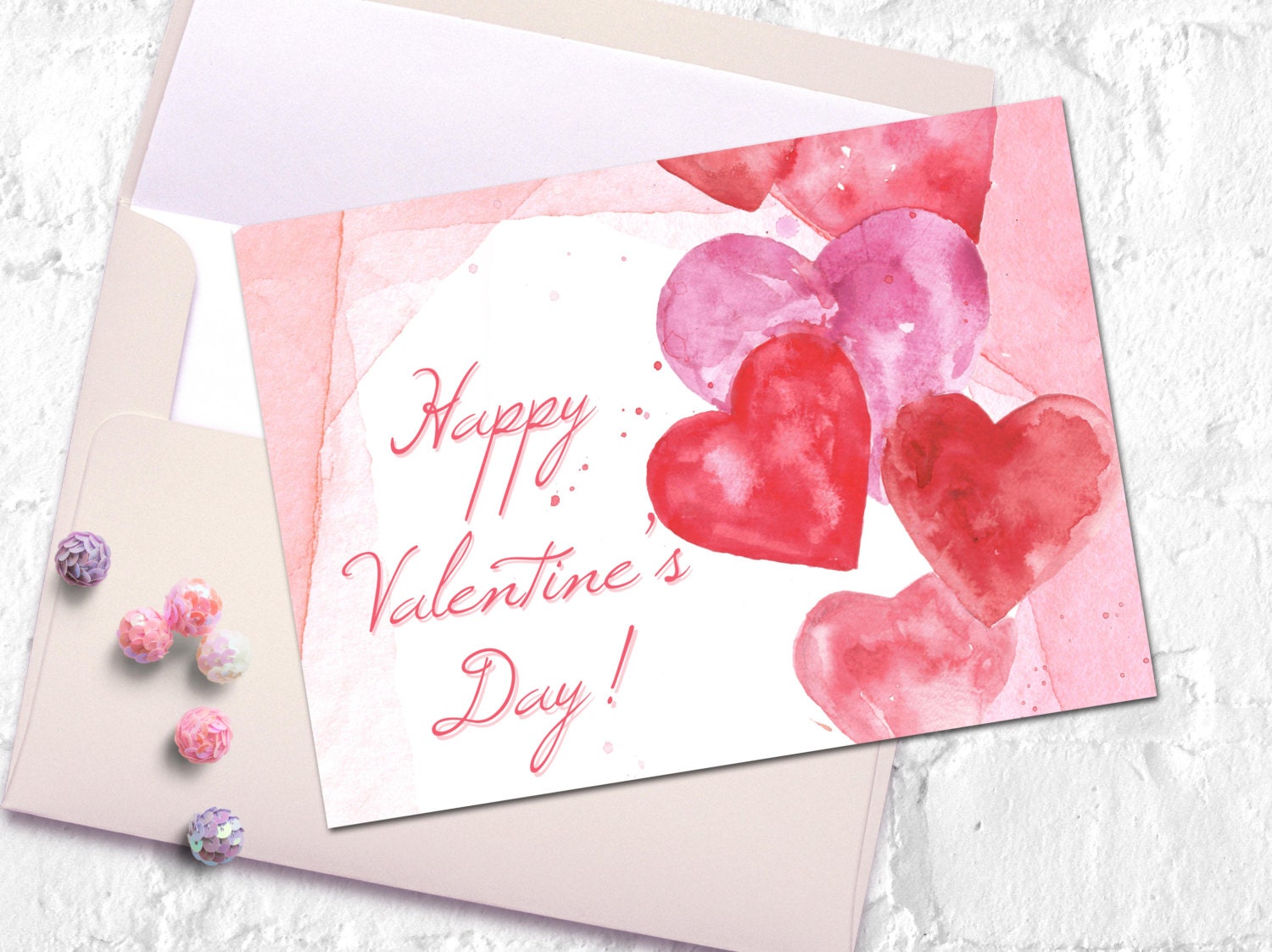 Printable Valentine Card. Love Card, Valentine Greeting Card, Romantic ...