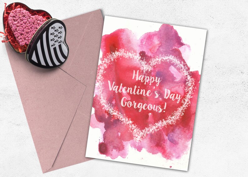 love card printable valentine greeting card romantic etsy
