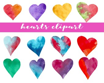 Hearts clipart valentine. colorful heart clipart.