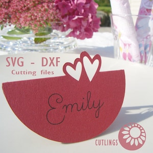 Cartões de casamento, corações, svg, dxf, cricut, camafeu de silhueta, modelo, arquivo de corte