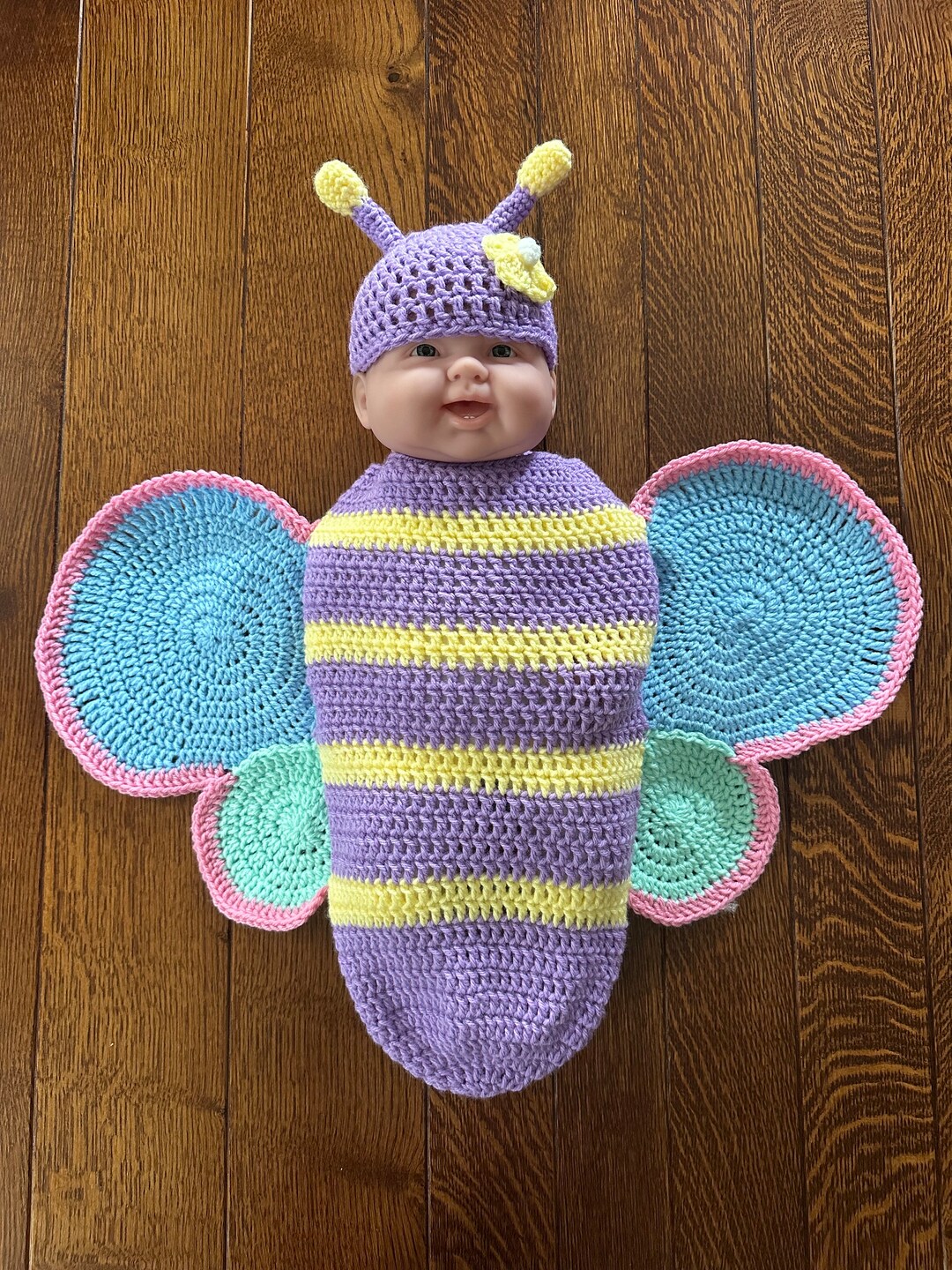 Crochet NB (0-1 M) Butterfly Cocoon, Baby Gift, Photo Prop, Costume - Etsy
