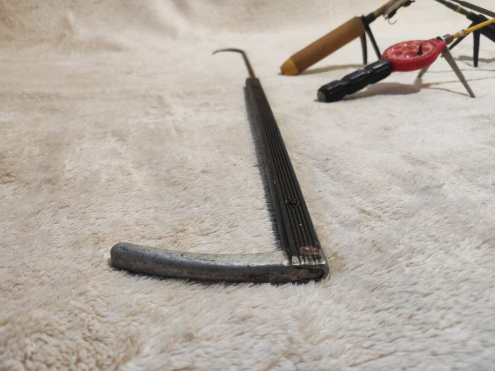 Old Fishing Gaff and fishing rods Fisherman's set fishing Etsy