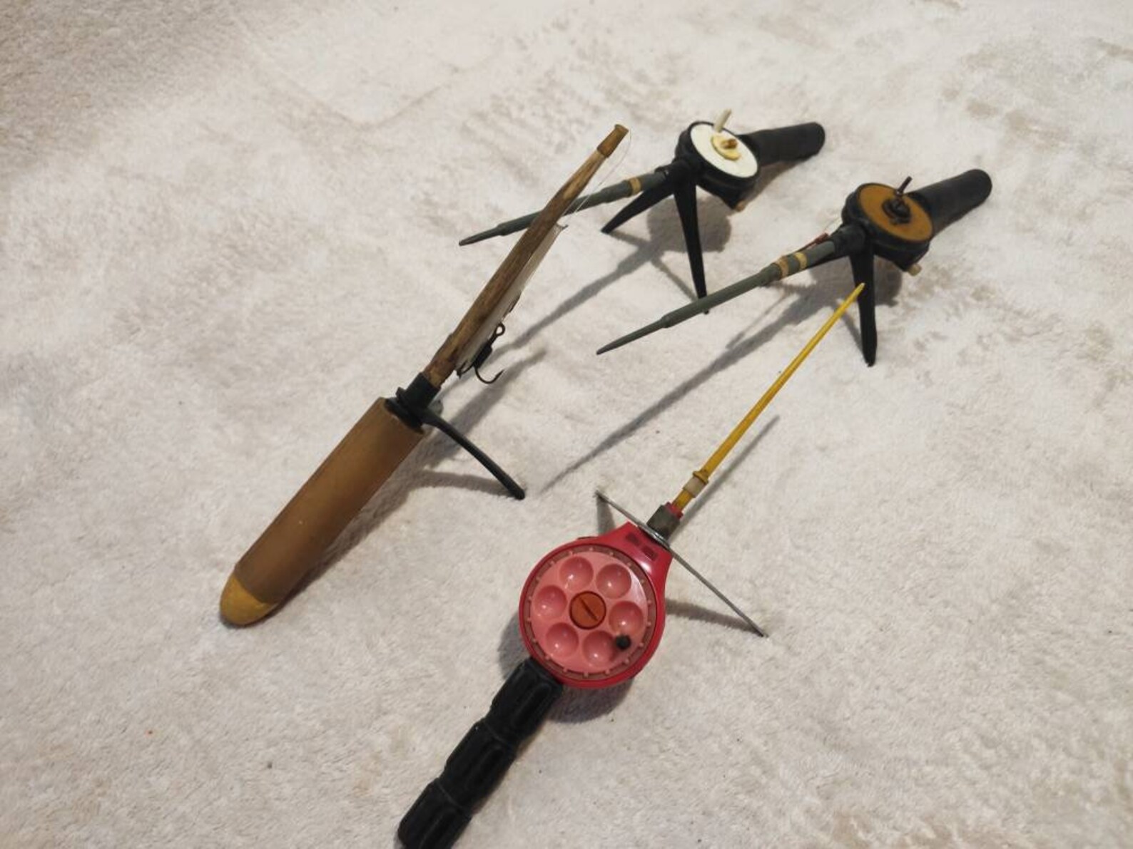 Old Fishing Gaff and fishing rods Fisherman's set fishing Etsy