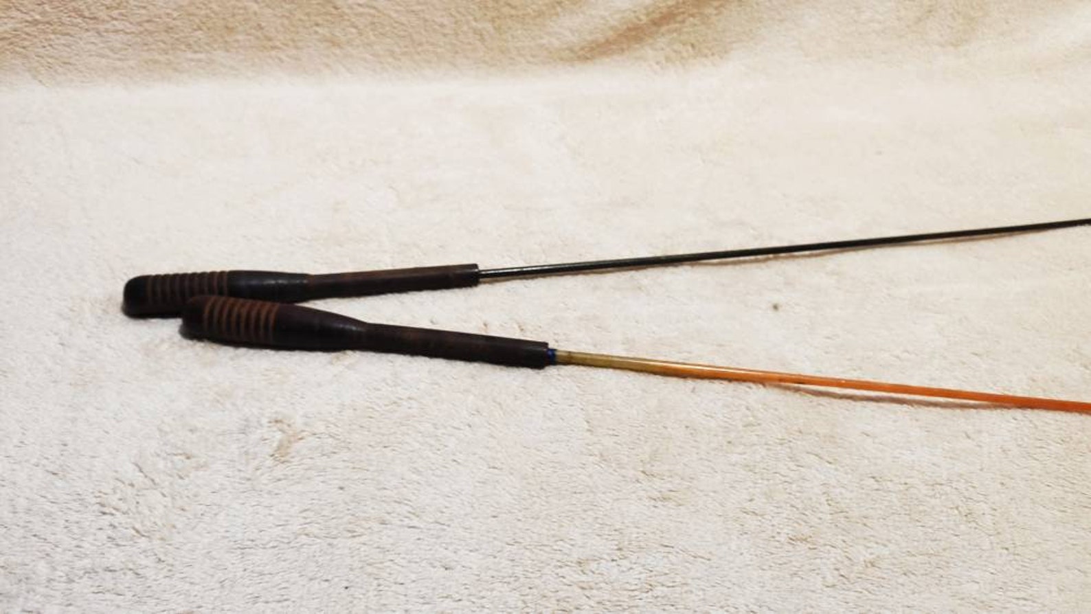 Antique Ice Fishing Poles Ice Fishing Rods Old Wooden Etsy