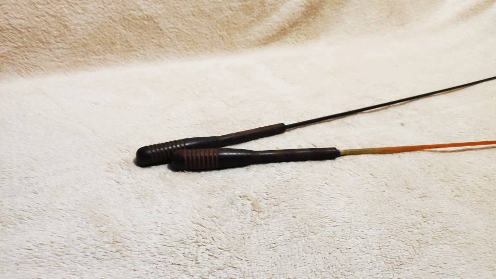 Antique Ice Fishing Poles Ice Fishing Rods Old Wooden Etsy