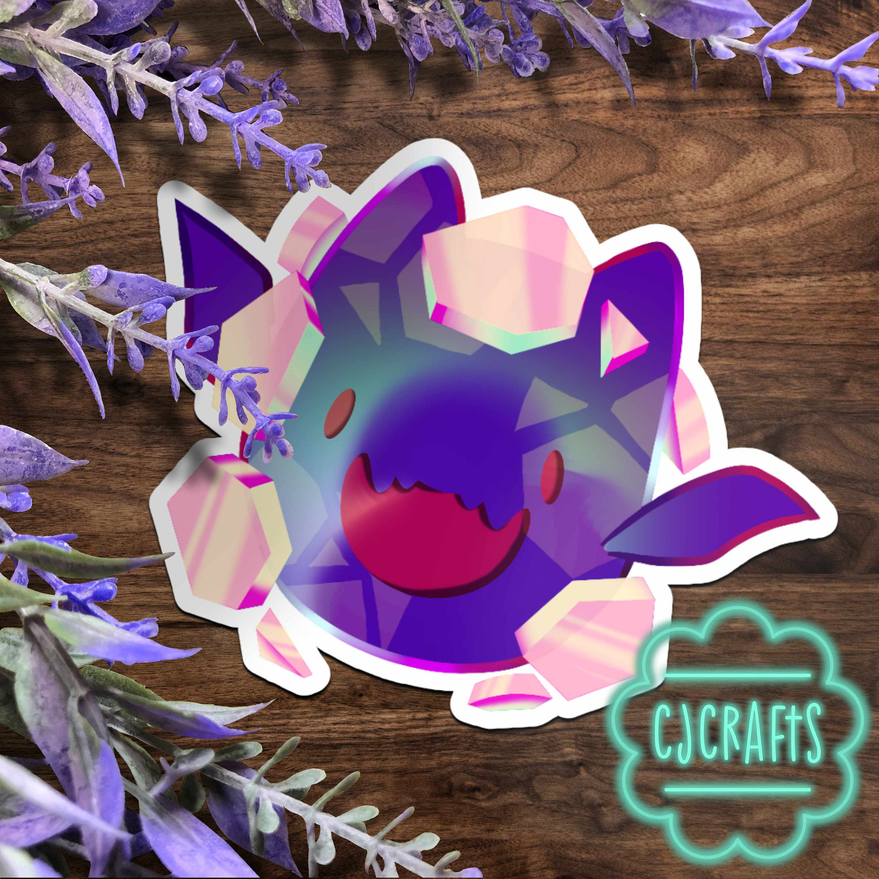 Batty Mosaic Slime Sticker: Waterproof Vinyl Decal - Etsy