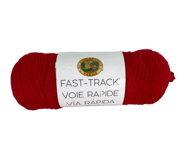 Lion Brand Fast Track Yarn Race Car Red Cotton Polyester 8 Oz AT401 Etsy