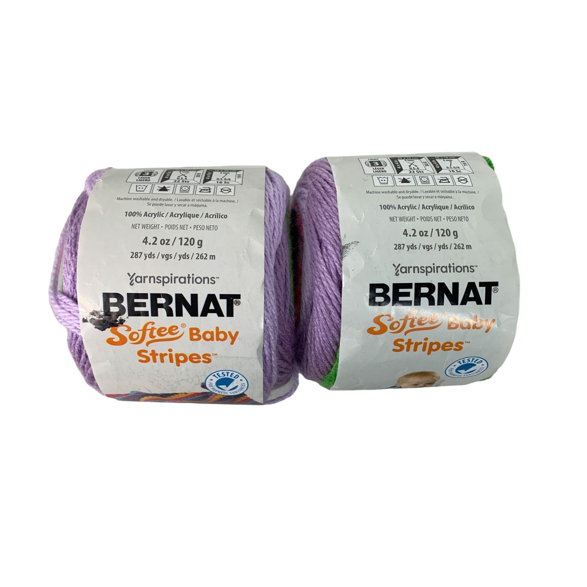 Bernat Softee Baby Stripes Yarn (250g/8.8oz) - Clearance Shades, Yarnspirations
