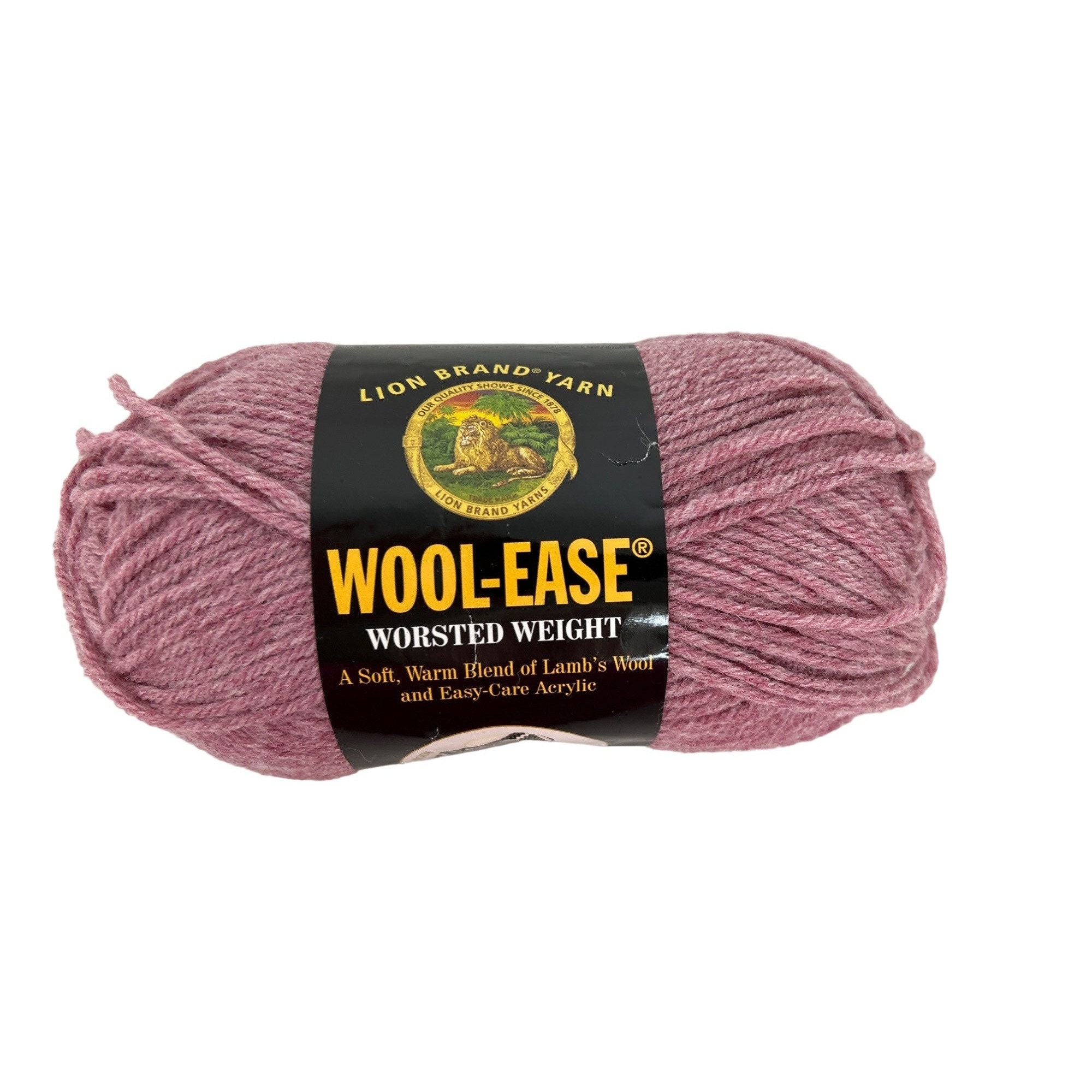 Lion Brand Yarn Wool-Ease Cranberry Classic Worsted Medium Acrylic, Wool  Red Yarn 3 Pack 