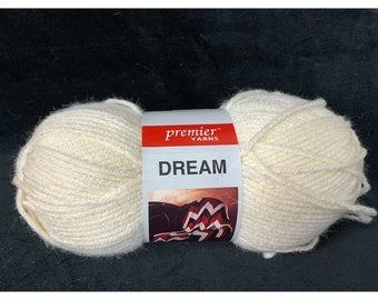 Caron Simply Soft Yarn White 4 Medium Gauge Acrylic 6 Oz USA AT691 