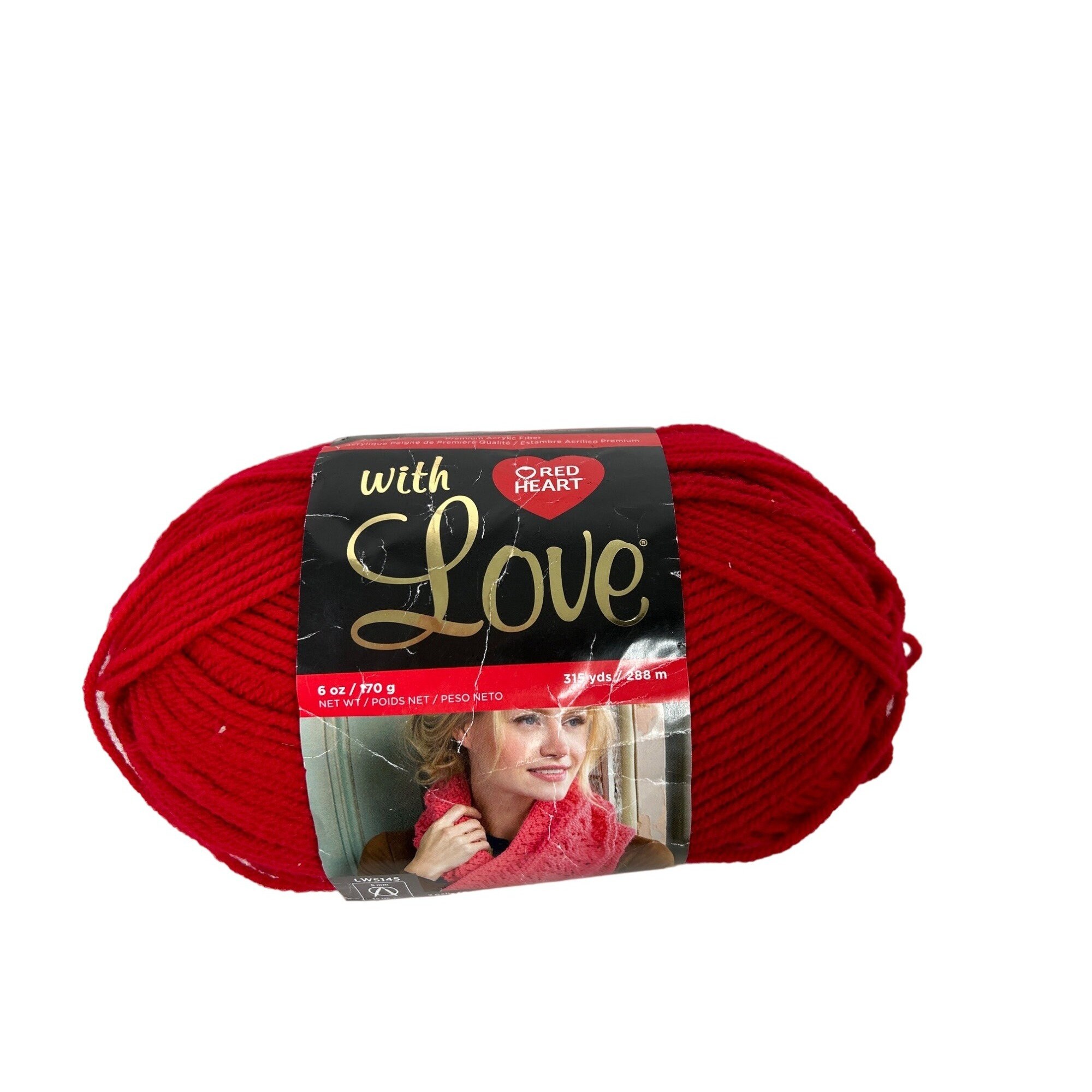 Red Heart With Love Metallic Yarn-Taupe - 073650015137