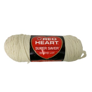 Red Heart Super Saver Yarn Aran 8 oz Worsted Weight Acrylic  AT60