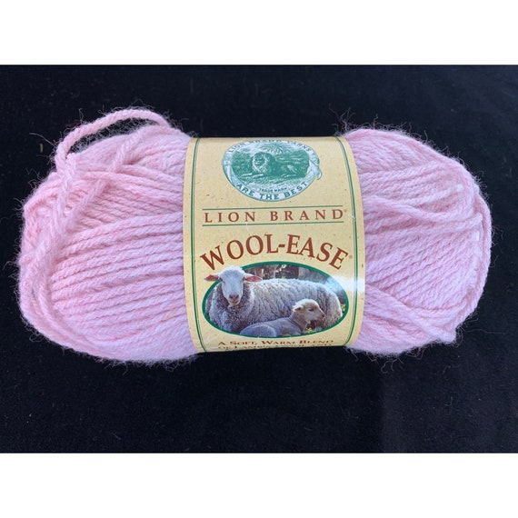 Lion Brand Yarn Wool-ease Worsted Weight Yarn Blush Heather Pink 3