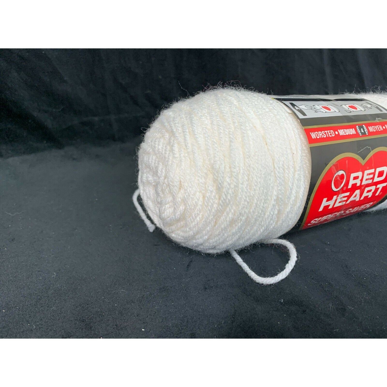 Red Heart Super Saver Yarn White 7 Oz. 364 Yd Worsted Acrylic