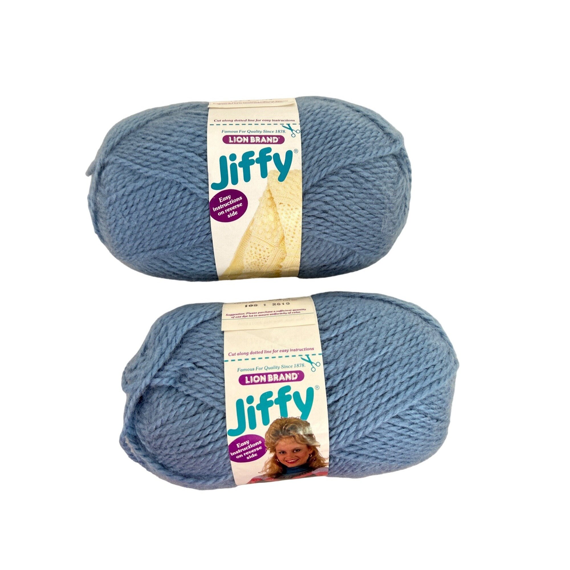 Lot of 5 Bluebell Baby Yarn by Lion Brand 5 Oz Skeins 