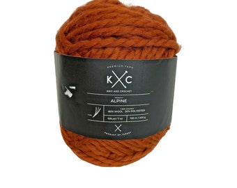 Big Twist Value Yarn Rust Acrylic Worsted Weight Yarn Crochet and