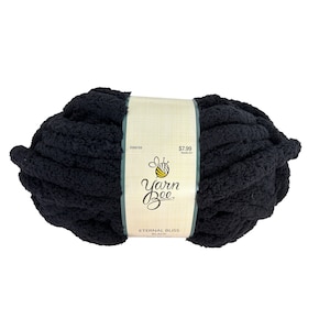 Yarn Bee Eternal Bliss Yarn Black 8 oz Super Bulky AT361