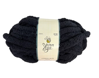 Yarn Bee Eternal Bliss Yarn Black 8 oz  Super Bulky AT361