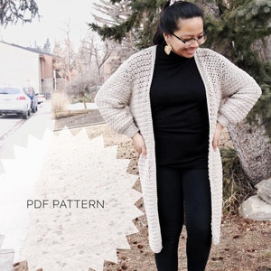 Crochet Cardigan Pattern Low Tide Cardigan Crochet Pattern Crochet Cardigan Pattern Modern Crochet Cardigan Begginer Crochet Pattern image 3