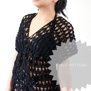 Crochet Beach Coverup Pattern | Crochet Swimsuit coverup pattern | Summer Crochet | Crochet Top Pattern | Easy Boho Crochet Top