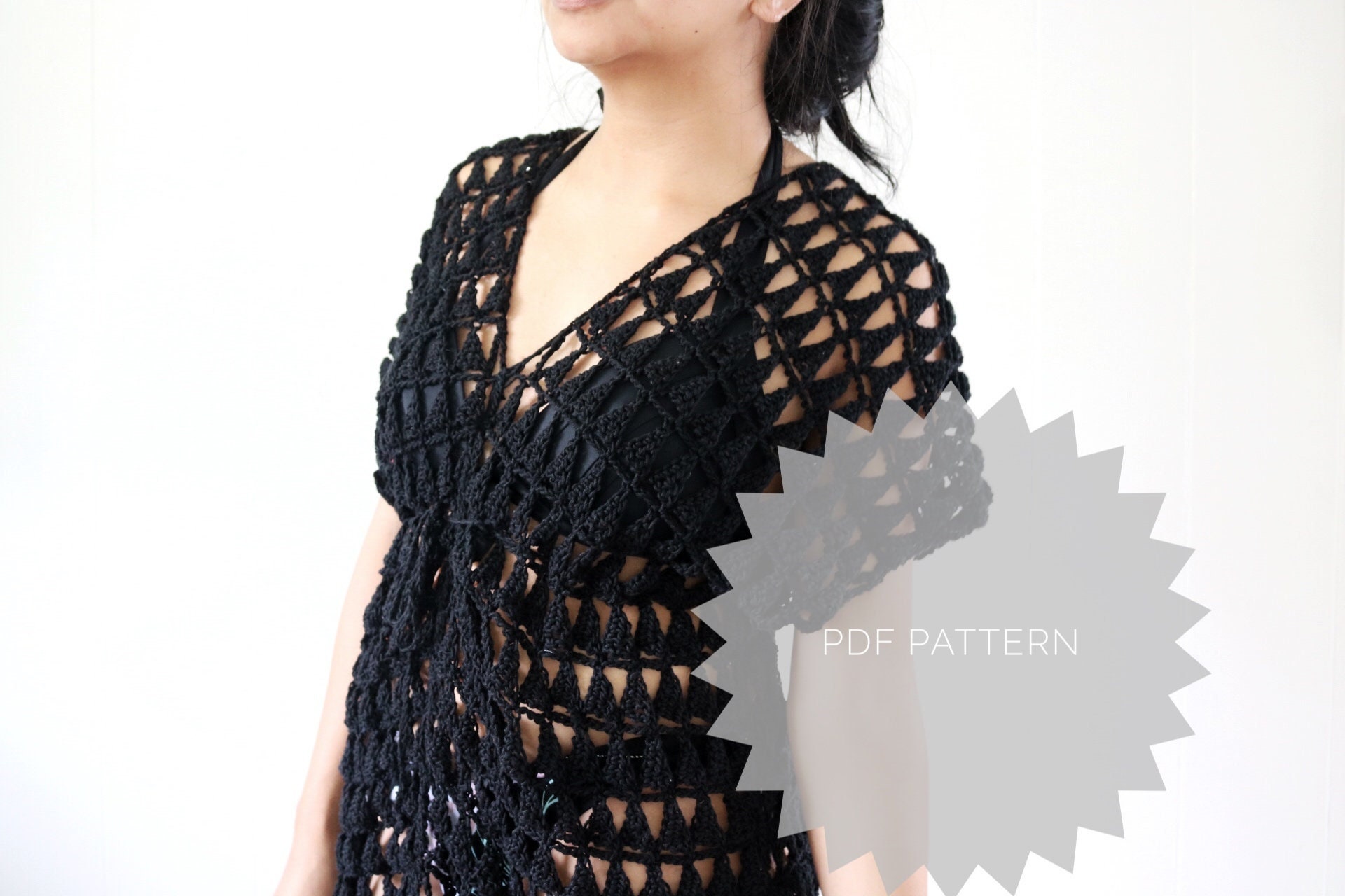 Crochet Beach Coverup Pattern Crochet Swimsuit coverup