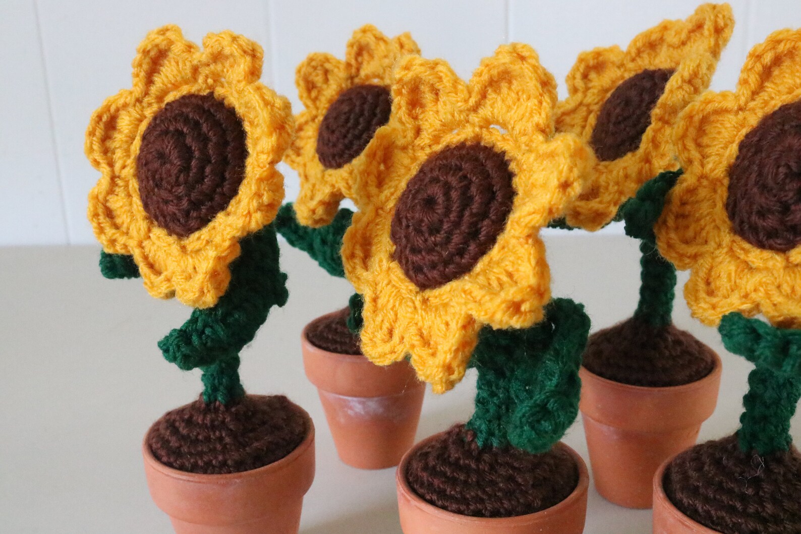 Crochet Sunflower Pattern Crochet Flower Sunflower Etsy