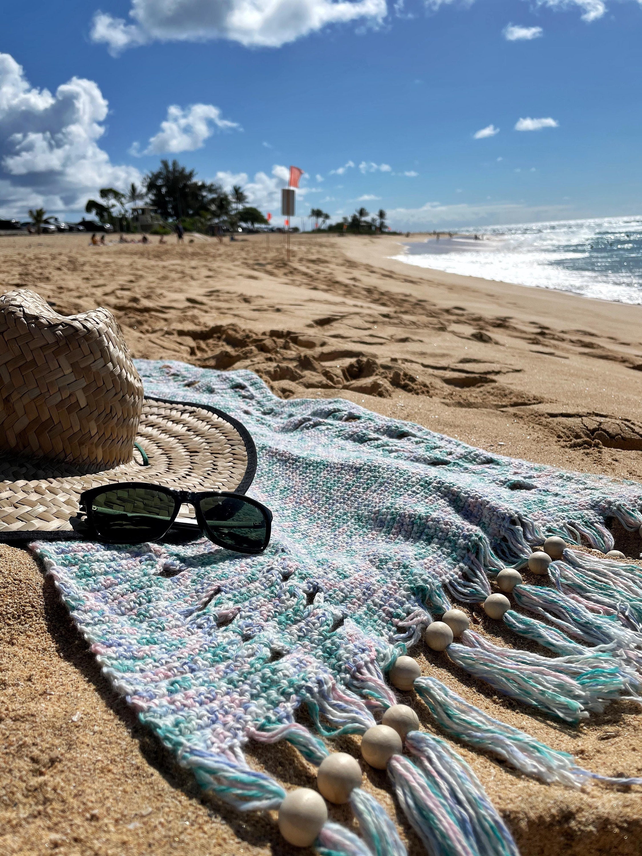 Crochet beach towel hotsell