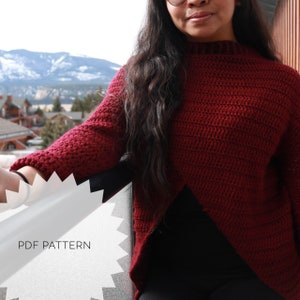 Crochet Sweater Pattern | Beginner Crochet Sweater Pattern | Crochet Sweater Pattern | Arnica Sweater Pattern | Easy Crochet Pattern
