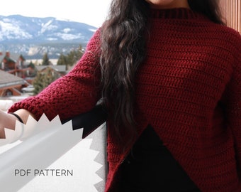 Crochet Sweater Pattern | Beginner Crochet Sweater Pattern | Crochet Sweater Pattern | Arnica Sweater Pattern | Easy Crochet Pattern